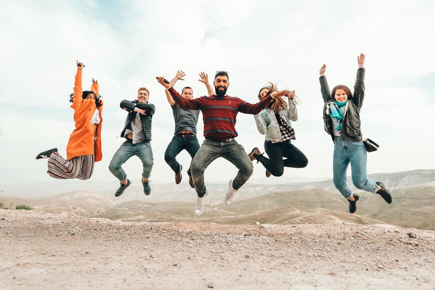 Happy travellers
